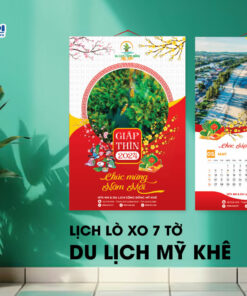 LỊCH LÒ XO 7 TỜ DU LỊCH MỸ KHÊ